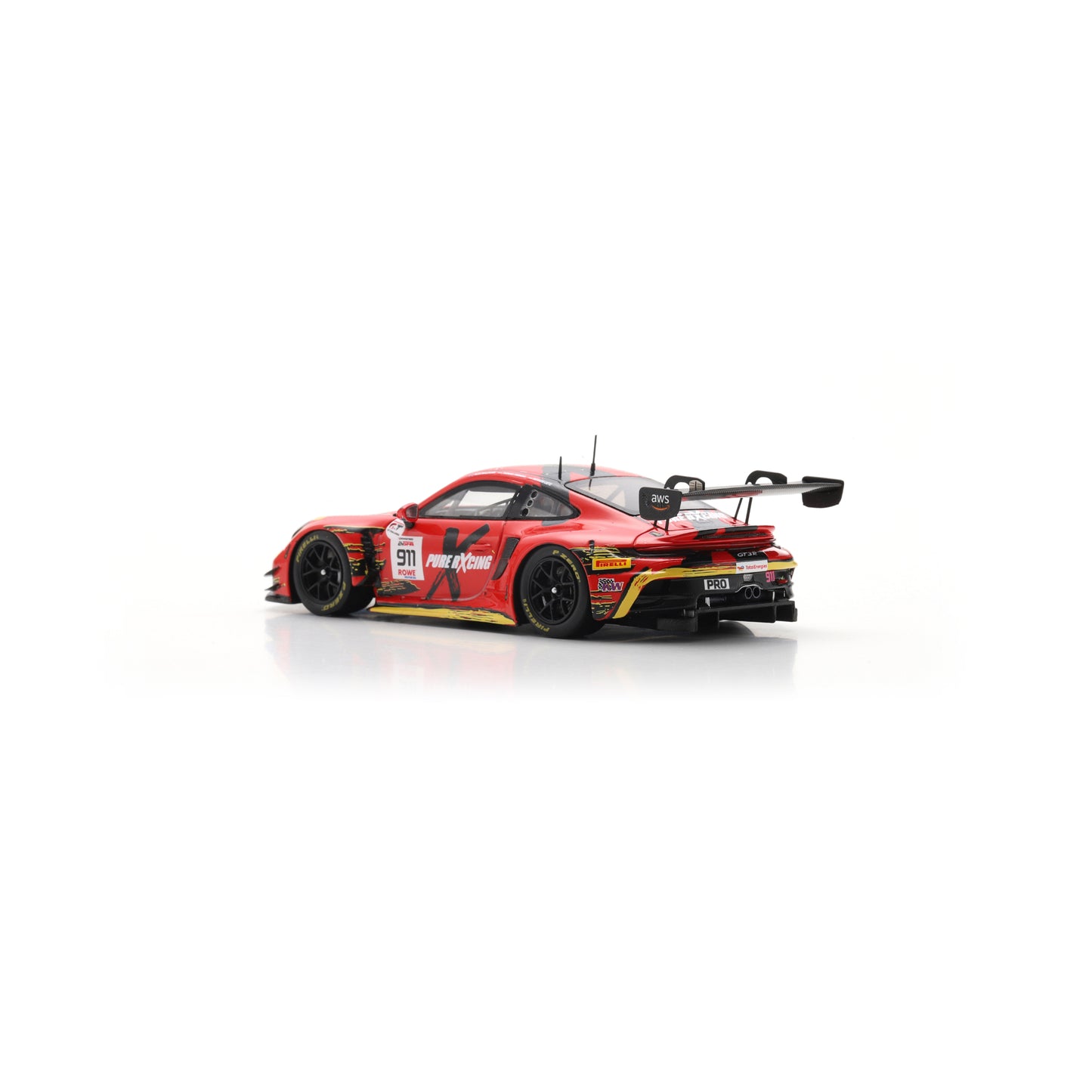 Spark SB870 1:43 - Porsche 911 GT3 R (992) No.911 Pure Rxcing 24H Spa 2025 R. Lietz - A. Malykhin - T. Preining Limited (300ex.)