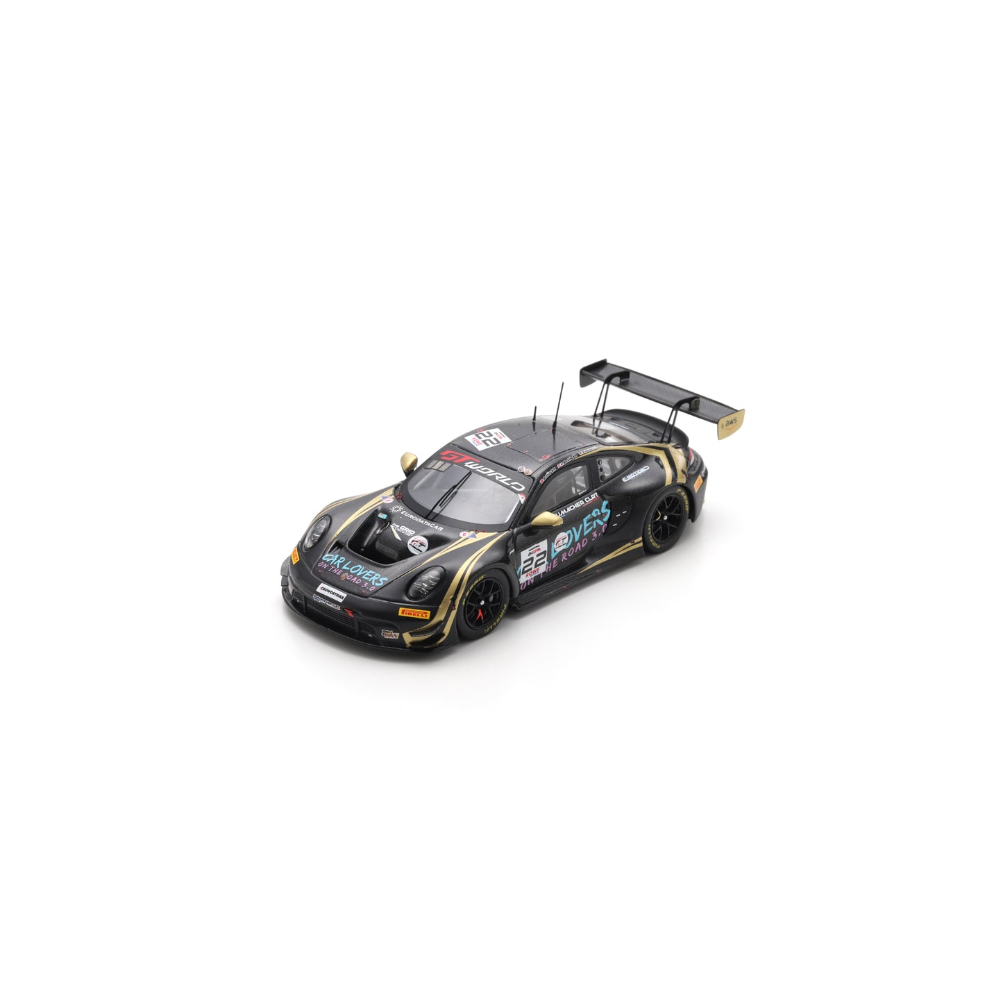 Spark SB873 1:43 - Porsche 911 GT3 R (992) No.22 Schumacher CLRT 24H Spa 2025 A. Güven - L. Heinrich - K. Bachler Limited (300 ex.)