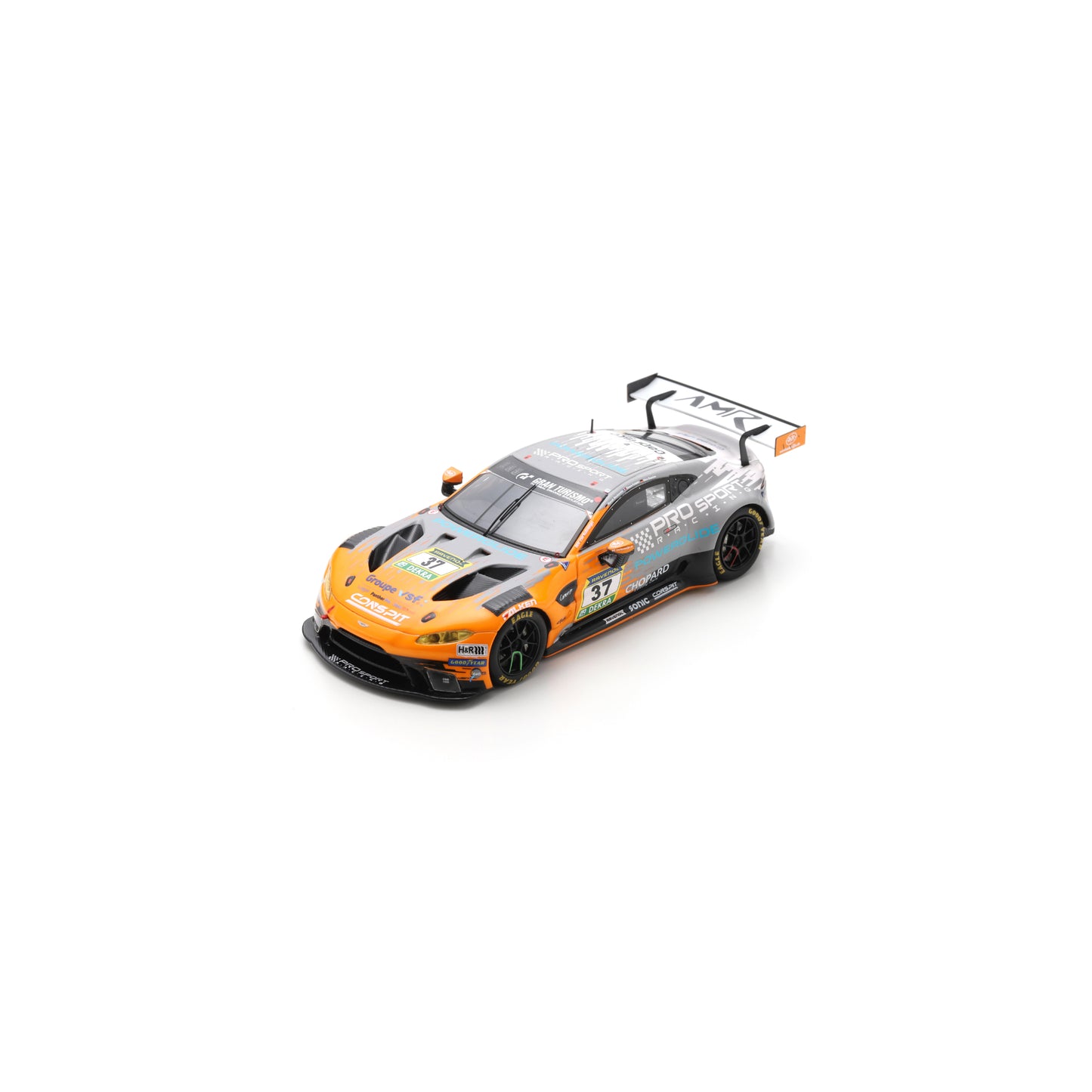Spark SG1012 1:43 - Aston Martin Vantage AMR GT3 No.37 PROsport Racing 24H Nürburgring 2025 S. Palette - M. Böckmann - N. Bastian Limited (300ex.)