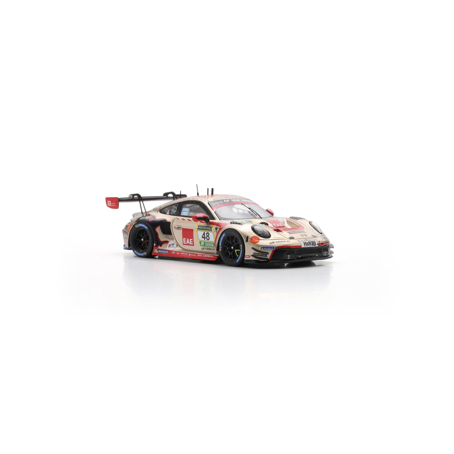 Spark SG1014 1:43 - Porsche 911 GT3 R (992) No.48 BLACK FALCON Team EAE 24H Nürburgring 2025 D. Arrow - B. Bünnagel - MM Kaya - G. Piana Limited (300 ex.)