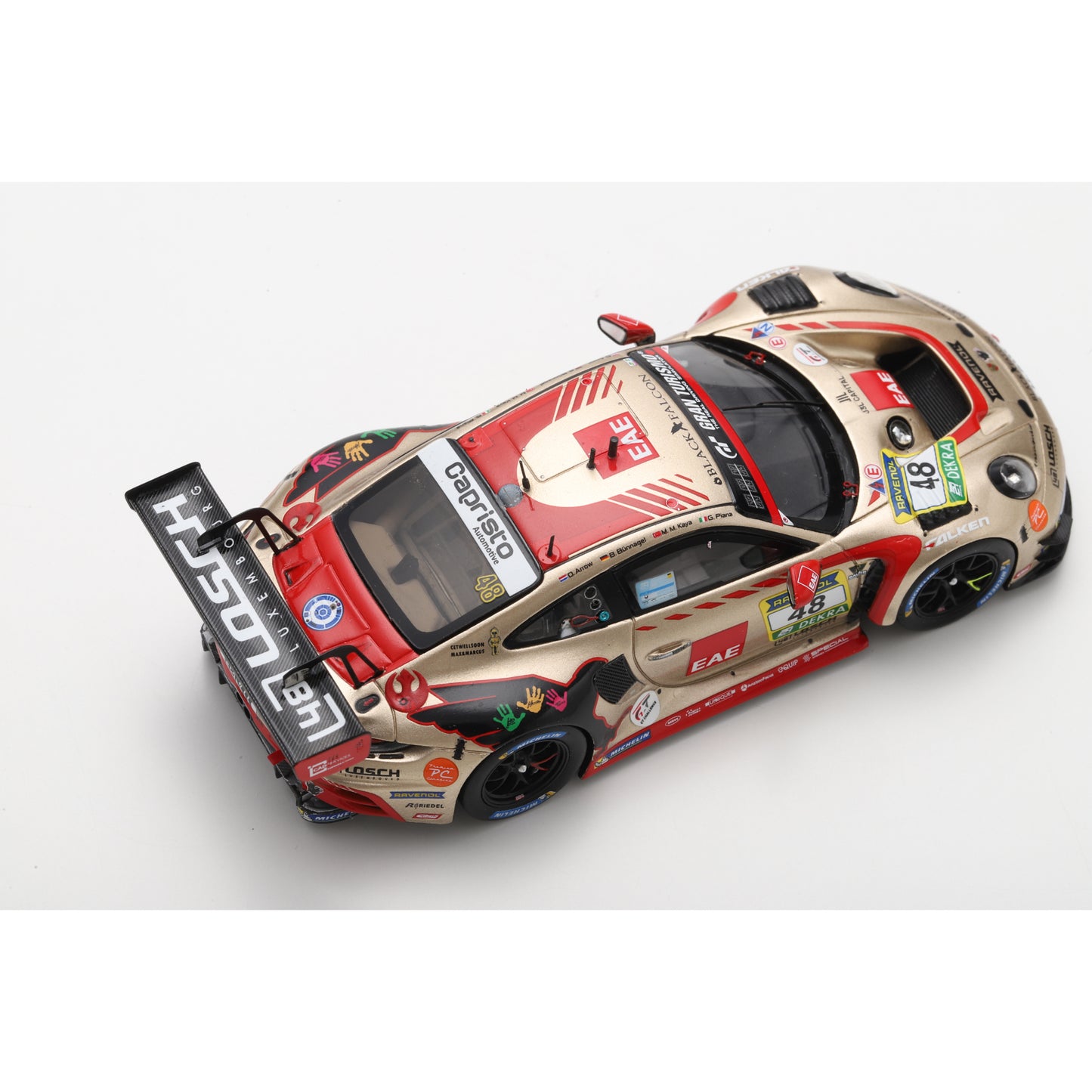 Spark SG1014 1:43 - Porsche 911 GT3 R (992) No.48 BLACK FALCON Team EAE 24H Nürburgring 2025 D. Arrow - B. Bünnagel - MM Kaya - G. Piana Limited (300 ex.)