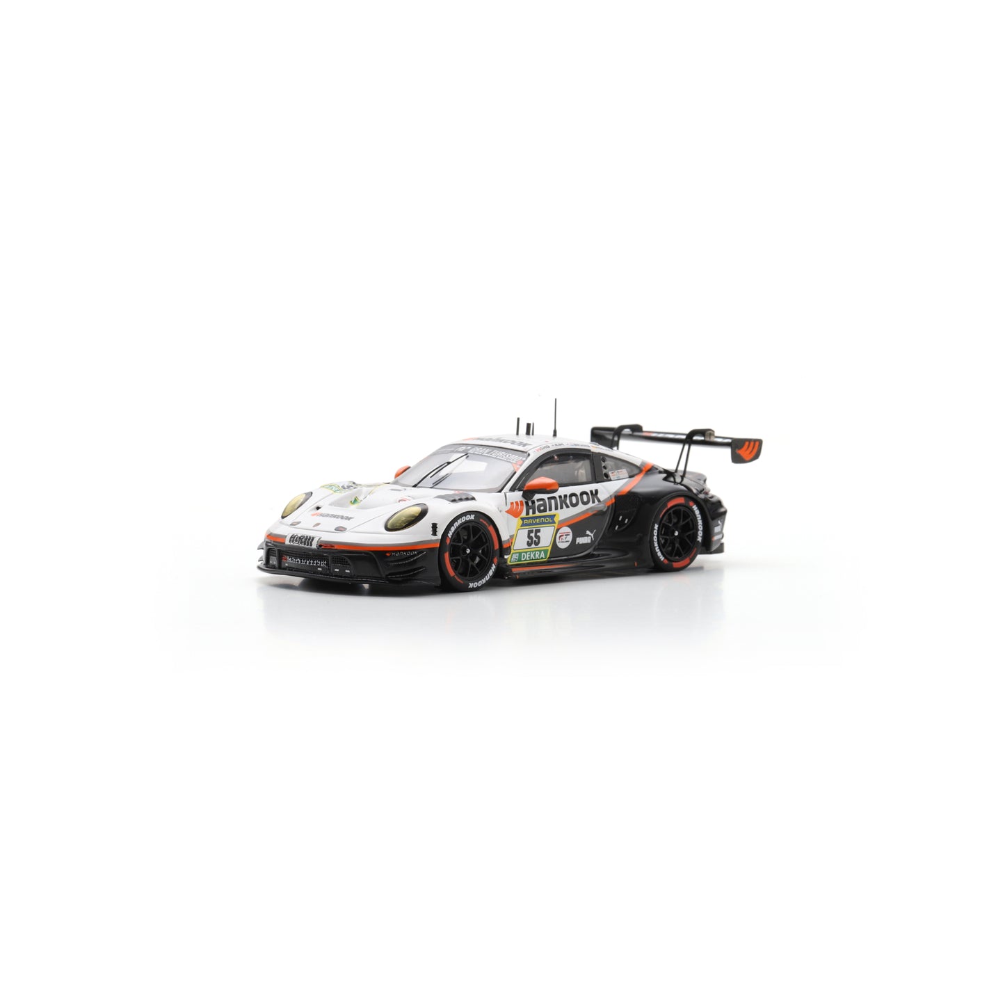 Spark SG1016 1:43 - Porsche 911 GT3 R (992) No.55 Hankook Competition 24H Nürburgring 2025 J. Kim - R. Bruins - M. Holzer - S. Cho Limited (300 ex.)