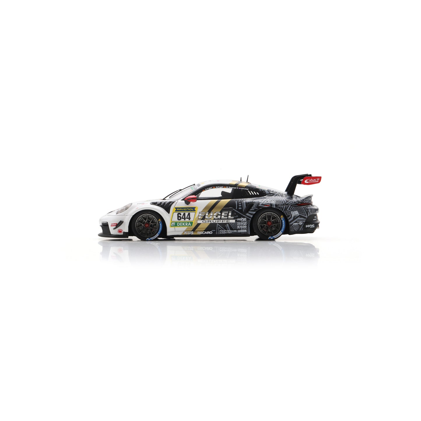 Spark SG1018 1:43 - Porsche 911 GT3 Cup (992) No.644 Max Kruse Racing 24H Nürburgring 2025 D. Fugel - M. Fugel - M. Oestreich - T. Coronel Limited (300ex.)