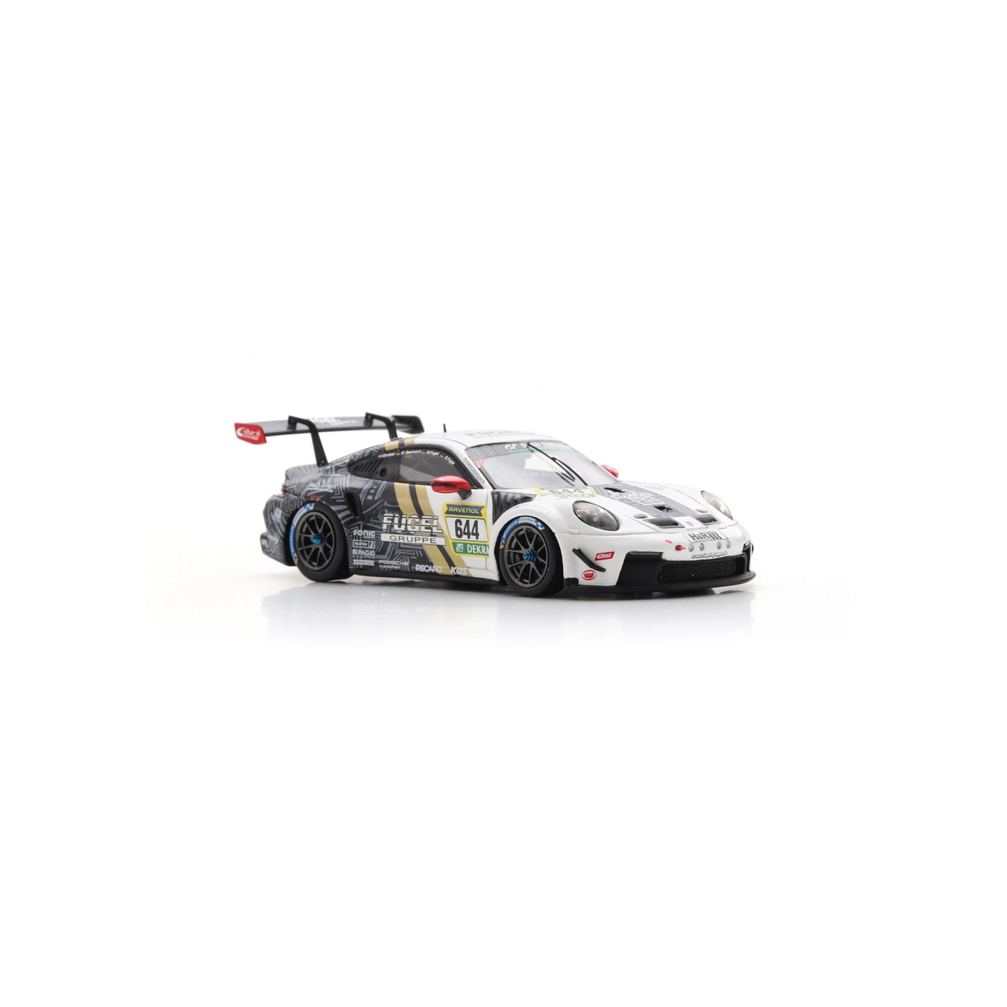 Spark SG1018 1:43 - Porsche 911 GT3 Cup (992) No.644 Max Kruse Racing 24H Nürburgring 2025 D. Fugel - M. Fugel - M. Oestreich - T. Coronel Limited (300ex.)