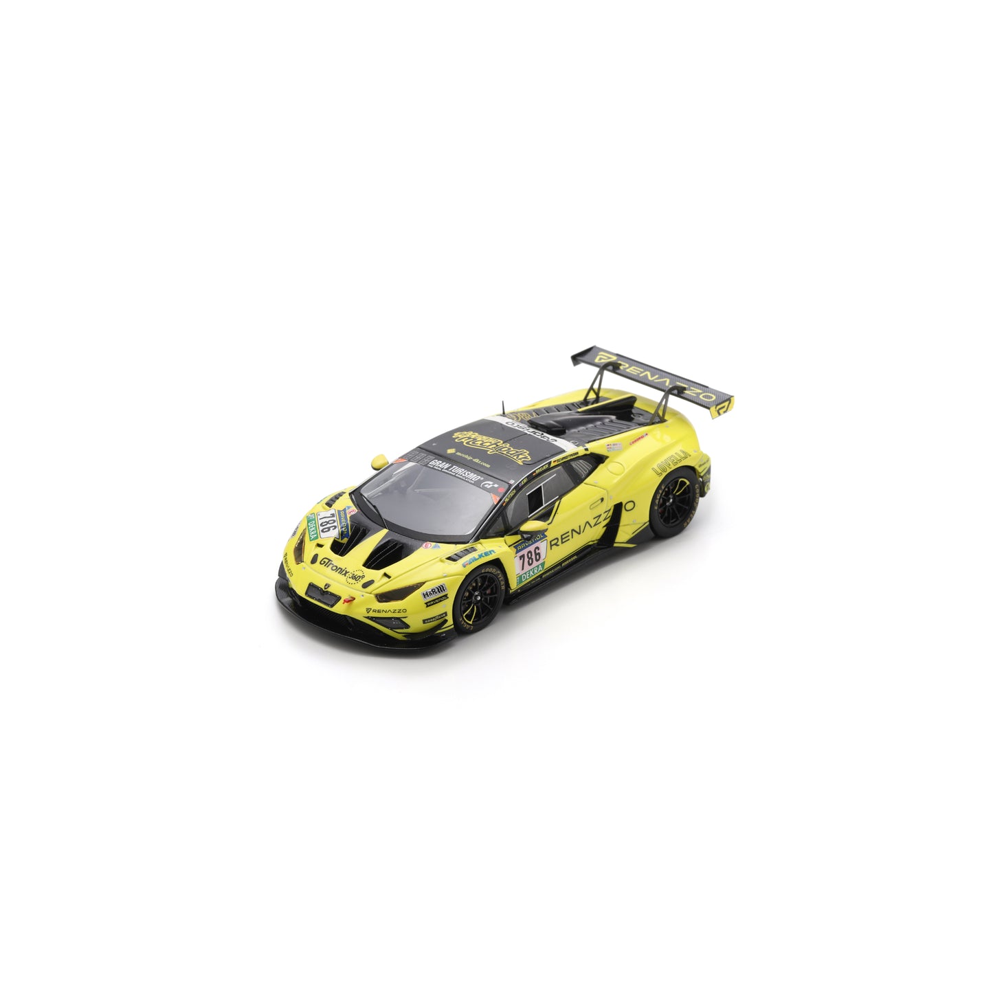 Spark SG1019 1:43 - Lamborghini Huracan GT3 EVO2 No.786 Renazzo Motorport Team 24H Nürburgring 2025 S. Nana - C. Breuer - T. Mutsch - D. Schmidtmann Limited (300ex.)