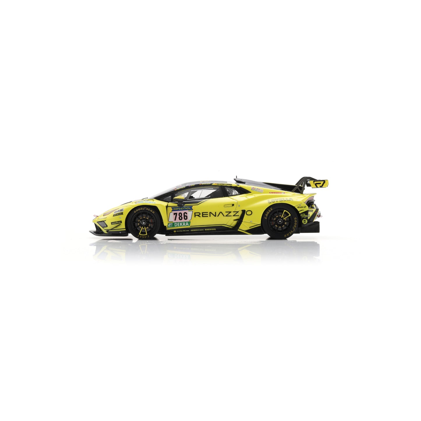 Spark SG1019 1:43 - Lamborghini Huracan GT3 EVO2 No.786 Renazzo Motorport Team 24H Nürburgring 2025 S. Nana - C. Breuer - T. Mutsch - D. Schmidtmann Limited (300ex.)