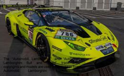 PRECOMMANDE - Spark SG1019 1:43 - Lamborghini Huracan GT3 EVO2 No.786 Renazzo Motorport Team 24H Nürburgring 2025 S. Nana - C. Breuer - T. Mutsch - D. Schmidtmann Limited (300ex.)