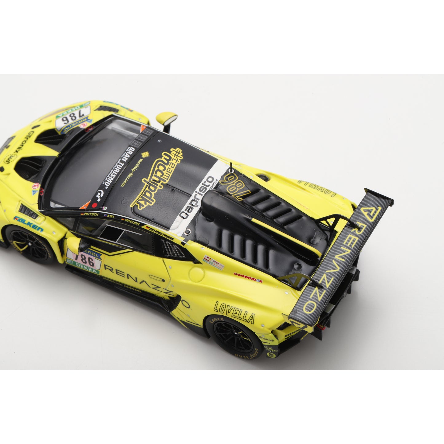 Spark SG1019 1:43 - Lamborghini Huracan GT3 EVO2 No.786 Renazzo Motorport Team 24H Nürburgring 2025 S. Nana - C. Breuer - T. Mutsch - D. Schmidtmann Limited (300ex.)