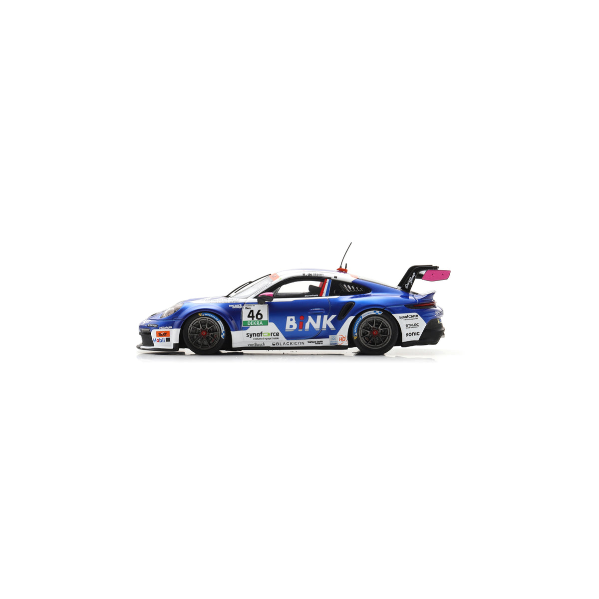 Spark SG464 1:43 - Porsche 911 GT3 Cup No.46 Porsche Carrera Cup Deutschland Champion 2025 Robert de Haan