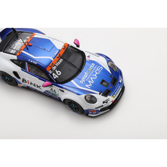 Spark SG464 1:43 - Porsche 911 GT3 Cup No.46 Porsche Carrera Cup Deutschland Champion 2025 Robert de Haan