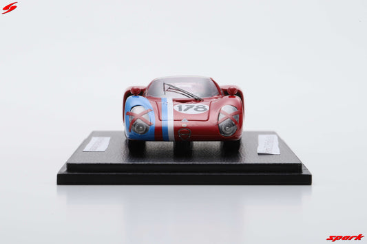 PRECOMMANDE - Spark SI035 1:43 - Alfa Romeo T33-2 No.178 5th Targa Florio 1968 A. Pilette - R. Slotemaker Limited (300ex)