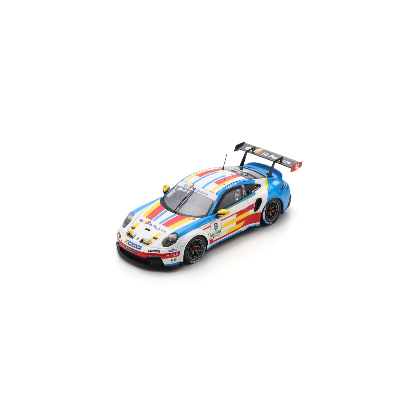 Spark SI040 1:43 - Porsche 911 GT3 Cup No.8 Porsche Carrera Cup Italia Champion 2025 Keagan Masters