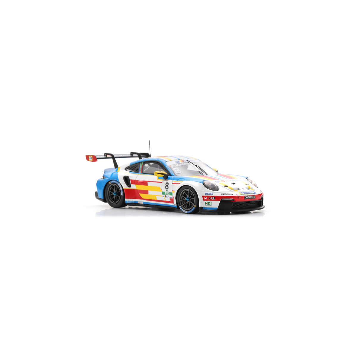 Spark SI040 1:43 - Porsche 911 GT3 Cup No.8 Porsche Carrera Cup Italia Champion 2025 Keagan Masters