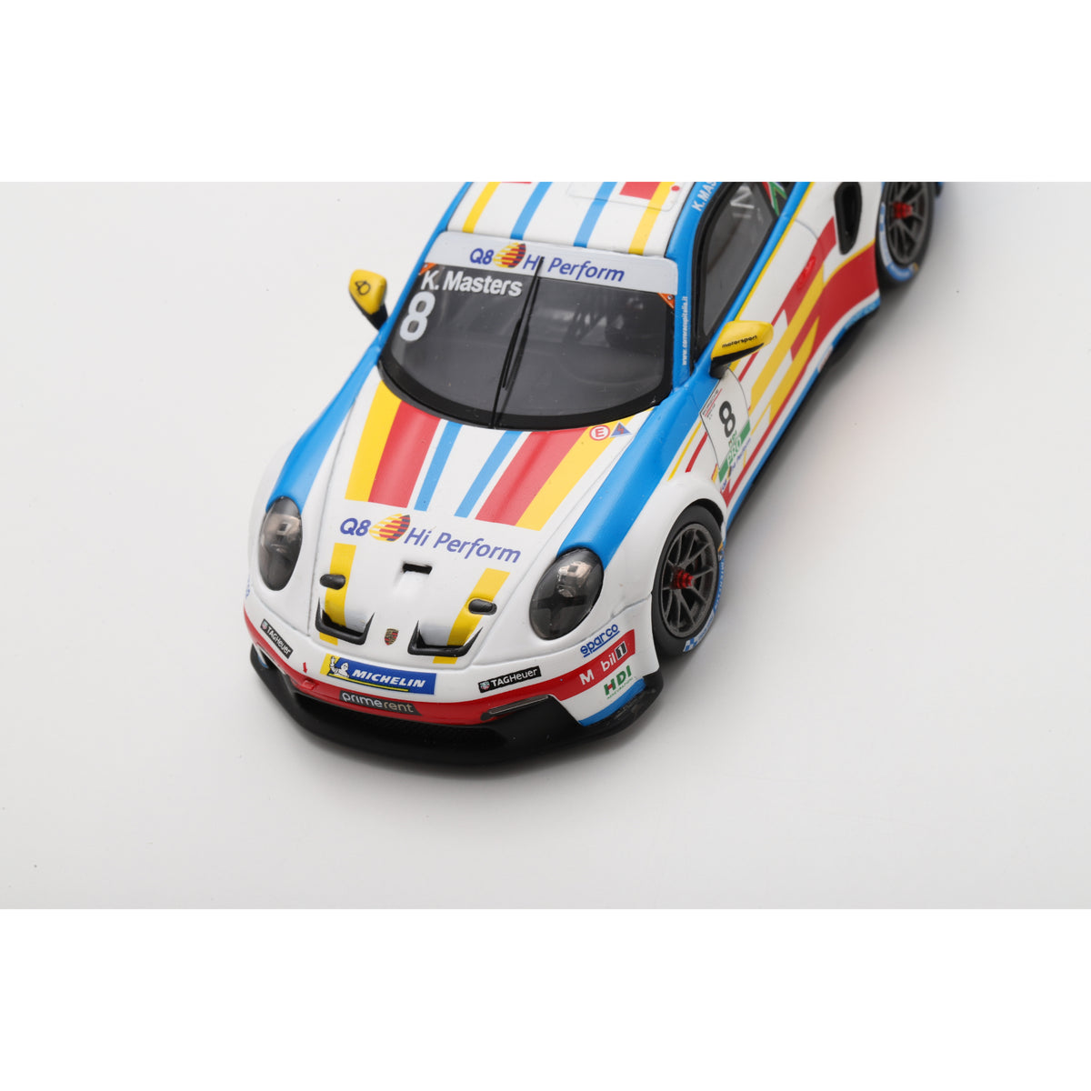 Spark SI040 1:43 - Porsche 911 GT3 Cup No.8 Porsche Carrera Cup Italia Champion 2025 Keagan Masters