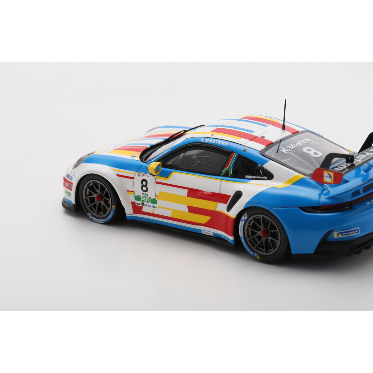 Spark SI040 1:43 - Porsche 911 GT3 Cup No.8 Porsche Carrera Cup Italia Champion 2025 Keagan Masters