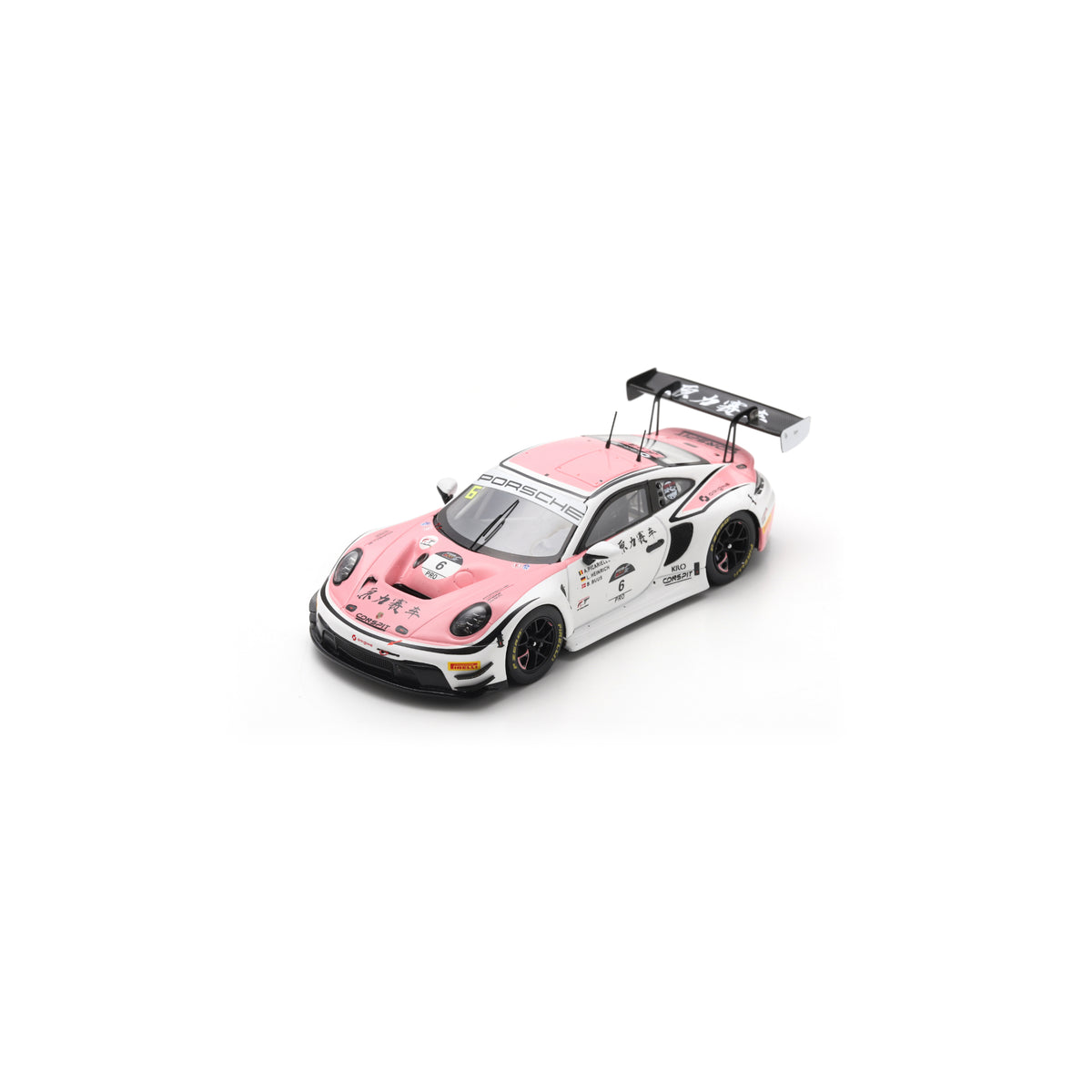 Spark SJ184 1:43 - PORSCHE 911 GT3 R N°6 Origine Motorsport 5th 1000km Suzuka 2025 L. Heinrich - A. Picariello - B. Buus Limited (300ex.)
