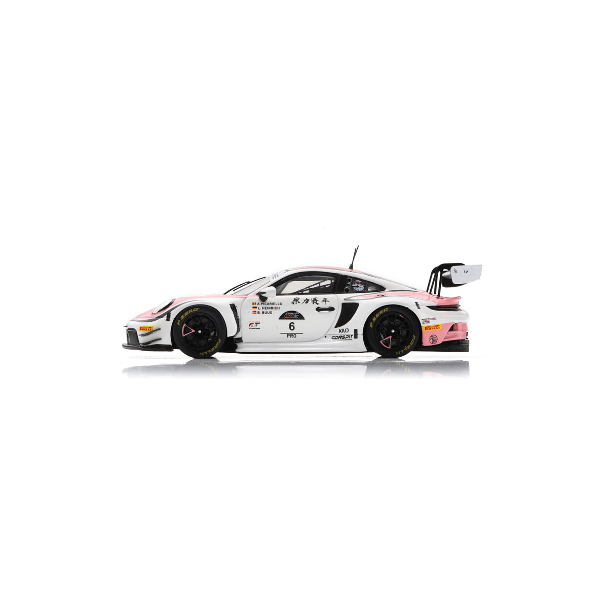 Spark SJ184 1:43 - PORSCHE 911 GT3 R N°6 Origine Motorsport 5th 1000km Suzuka 2025 L. Heinrich - A. Picariello - B. Buus Limited (300ex.)