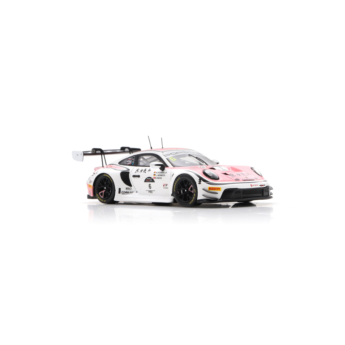 Spark SJ184 1:43 - PORSCHE 911 GT3 R N°6 Origine Motorsport 5th 1000km Suzuka 2025 L. Heinrich - A. Picariello - B. Buus Limited (300ex.)