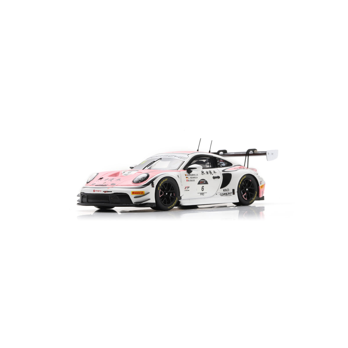 Spark SJ184 1:43 - PORSCHE 911 GT3 R N°6 Origine Motorsport 5th 1000km Suzuka 2025 L. Heinrich - A. Picariello - B. Buus Limited (300ex.)