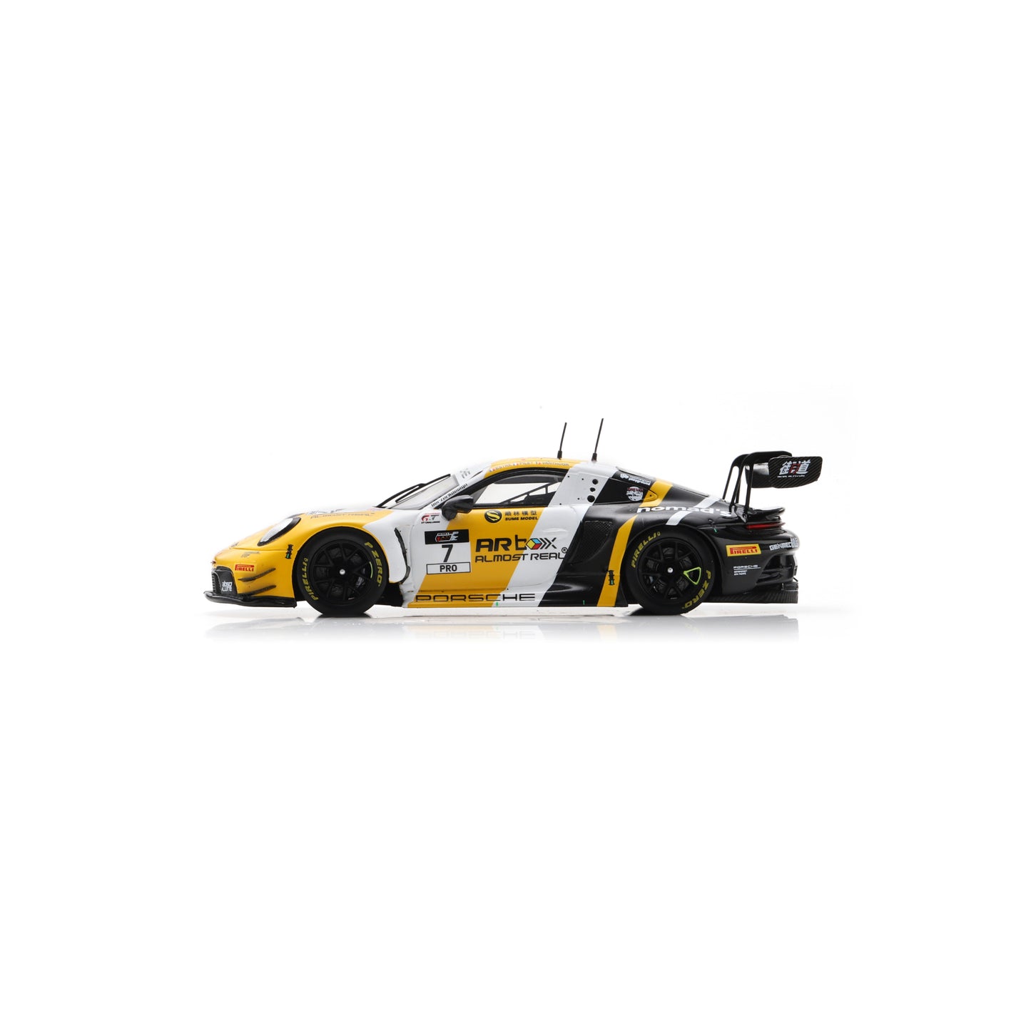 Spark SJ185 1:43 - PORSCHE 911 GT3 R (992) N°7 Absolute Racing 2nd 1000km Suzuka 2025 L. Vanthoor - K. Estre - P. Pilet Limited (600ex.)