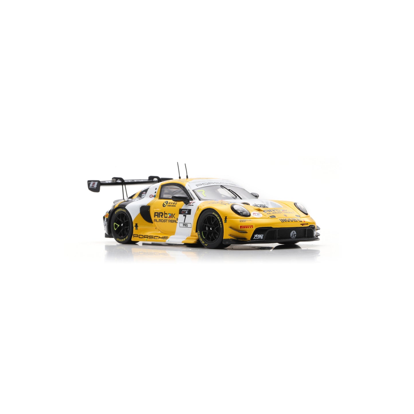 Spark SJ185 1:43 - PORSCHE 911 GT3 R (992) N°7 Absolute Racing 2nd 1000km Suzuka 2025 L. Vanthoor - K. Estre - P. Pilet Limited (600ex.)