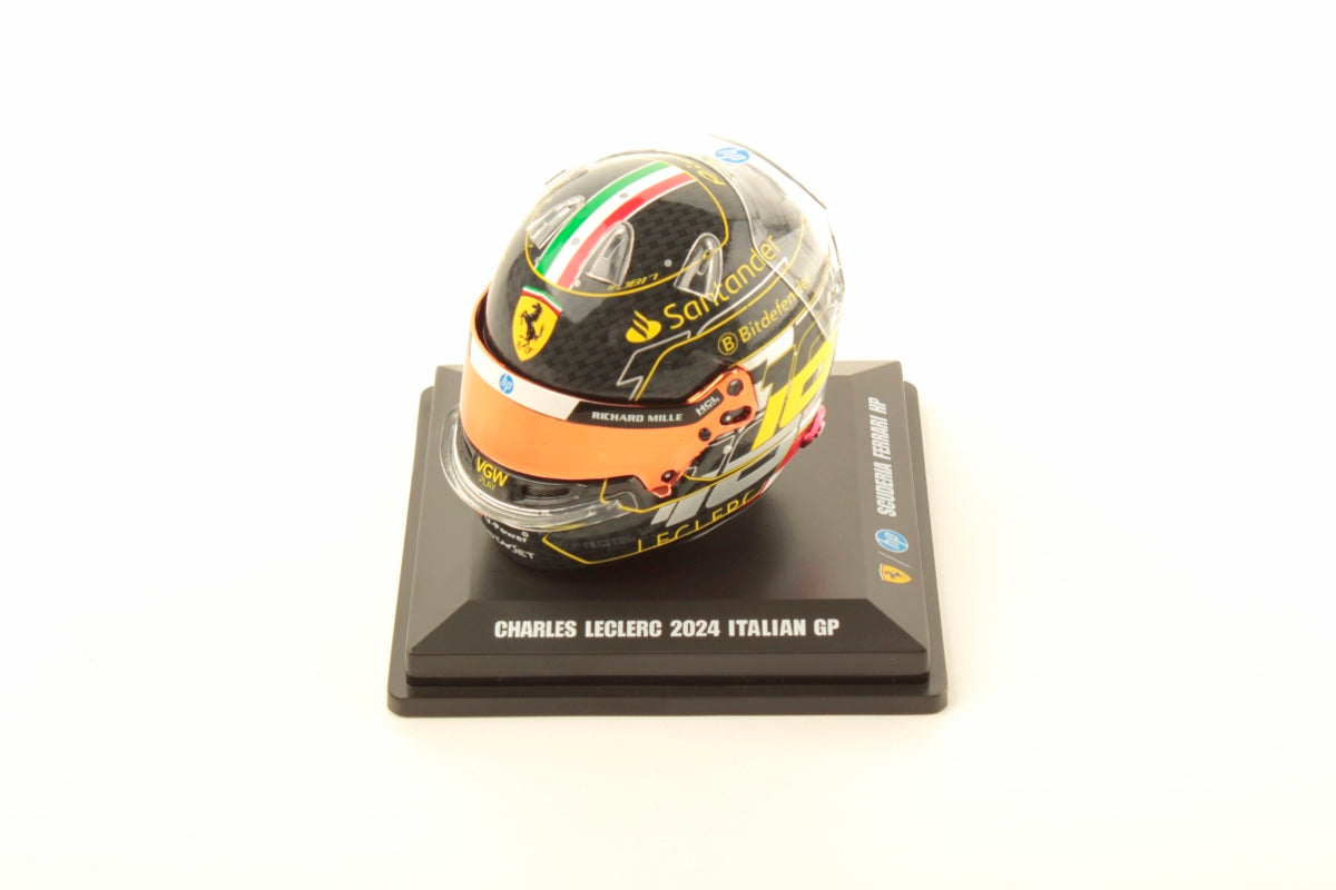 Looksmart LSHEL004 Helmet 1:5 - Charles Leclerc – Scuderia Ferrari HP Italian GP 2024 WINNER