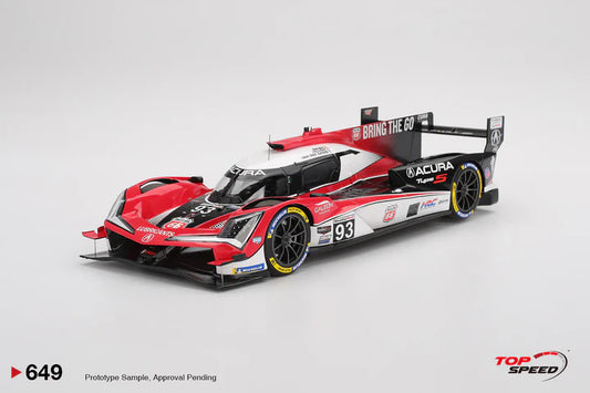 PRE-ORDER - Top Speed TS0649 1:18 - ACURA ARX-06 N°93 ACURA Meyer Shank Racing IMSA 12H Sebring 2025 R. van der Zande - N. Yelloly - A. Palou