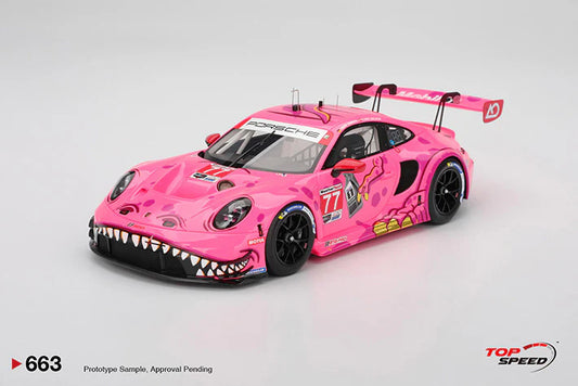PRECOMMANDE - Top Speed TS0663 1:18 - PORSCHE 911 (992) GT3 R N°77 AO Racing IMSA Detroit GP 2025 L. Heinrich - K. Bachler