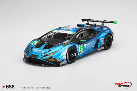 PRECOMMANDE - Top Speed TS0685 1:18 - LAMBORGHINI Huracan GT3 EVO 2 N°78 Forte Racing Daytona 24H 2025 P. Kligerman - F. Perera - M. Farnbacher - M. Goikhberg