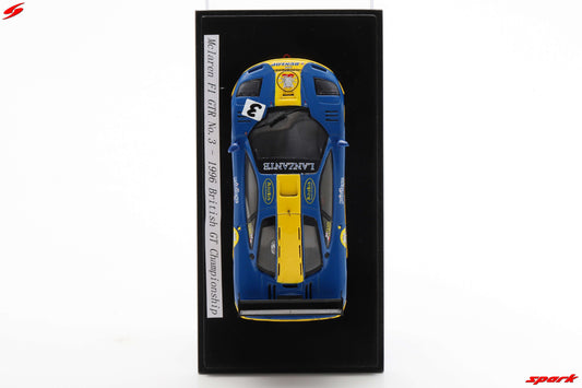 PRECOMMANDE - Spark UK039 1/43 - McLaren F1 GTR No.3 British GT Championship 1996 I. Flux - J. Ulrich Limited (300ex)