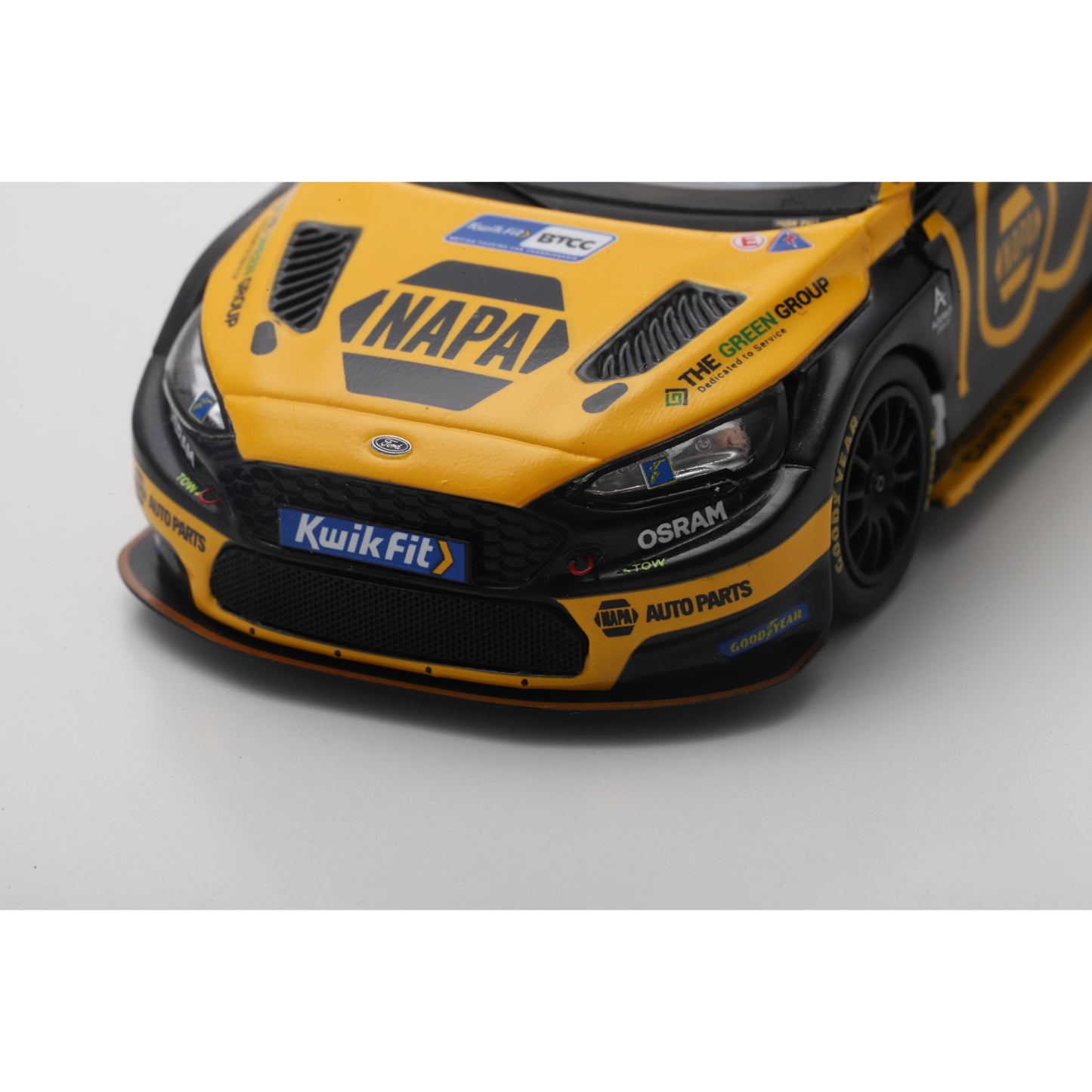 Spark UK041 1:43 - NAPA Racing UK No.100 Ford Focus BTCC - Brands Hatch Indy 2025 - 100 Years of NAPA Ashley Sutton Limited (500ex.)