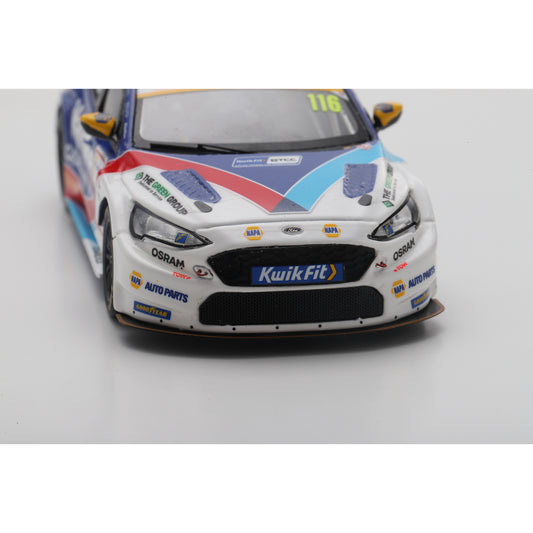 Spark UK048 1:43 - NAPA Racing UK No.116 Ford Focus BTCC 2025 – Silverstone Ashley Sutton Limited (500ex.)