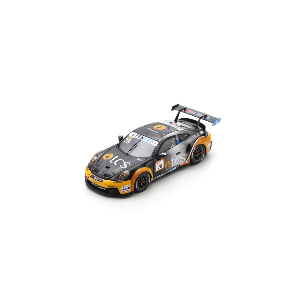 Spark US460 1:43 - Porsche 911 GT3 Cup No.78 Porsche Deluxe Carrera Cup North America Champion 2025 Ryan Yardley