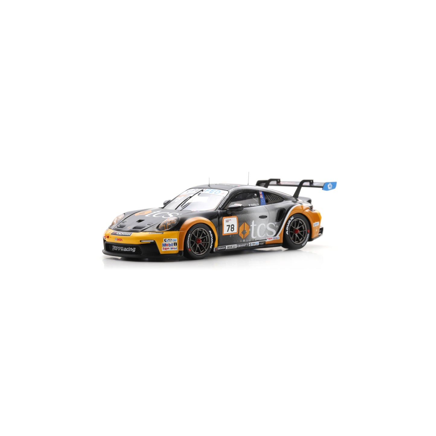Spark US460 1:43 - Porsche 911 GT3 Cup No.78 Porsche Deluxe Carrera Cup North America Champion 2025 Ryan Yardley
