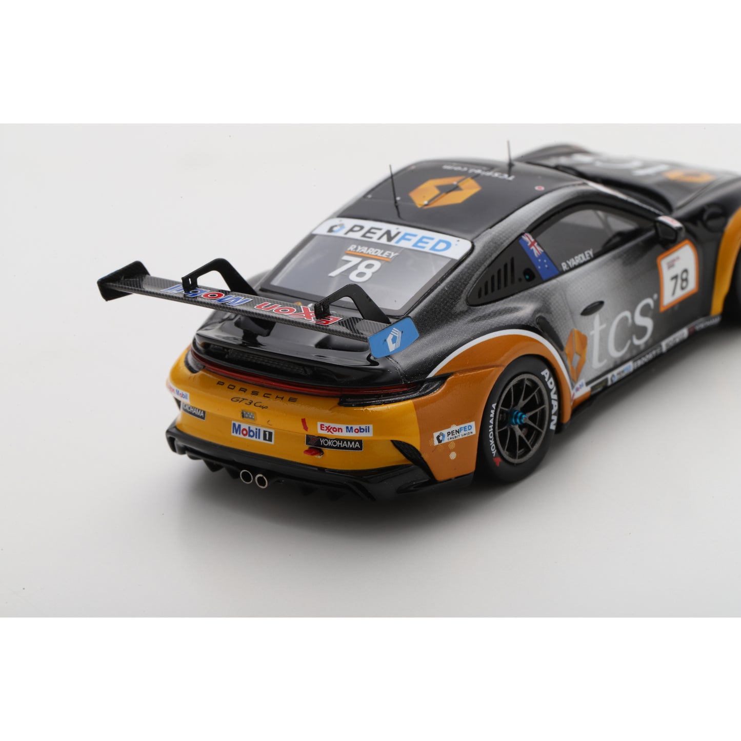 Spark US460 1:43 - Porsche 911 GT3 Cup No.78 Porsche Deluxe Carrera Cup North America Champion 2025 Ryan Yardley