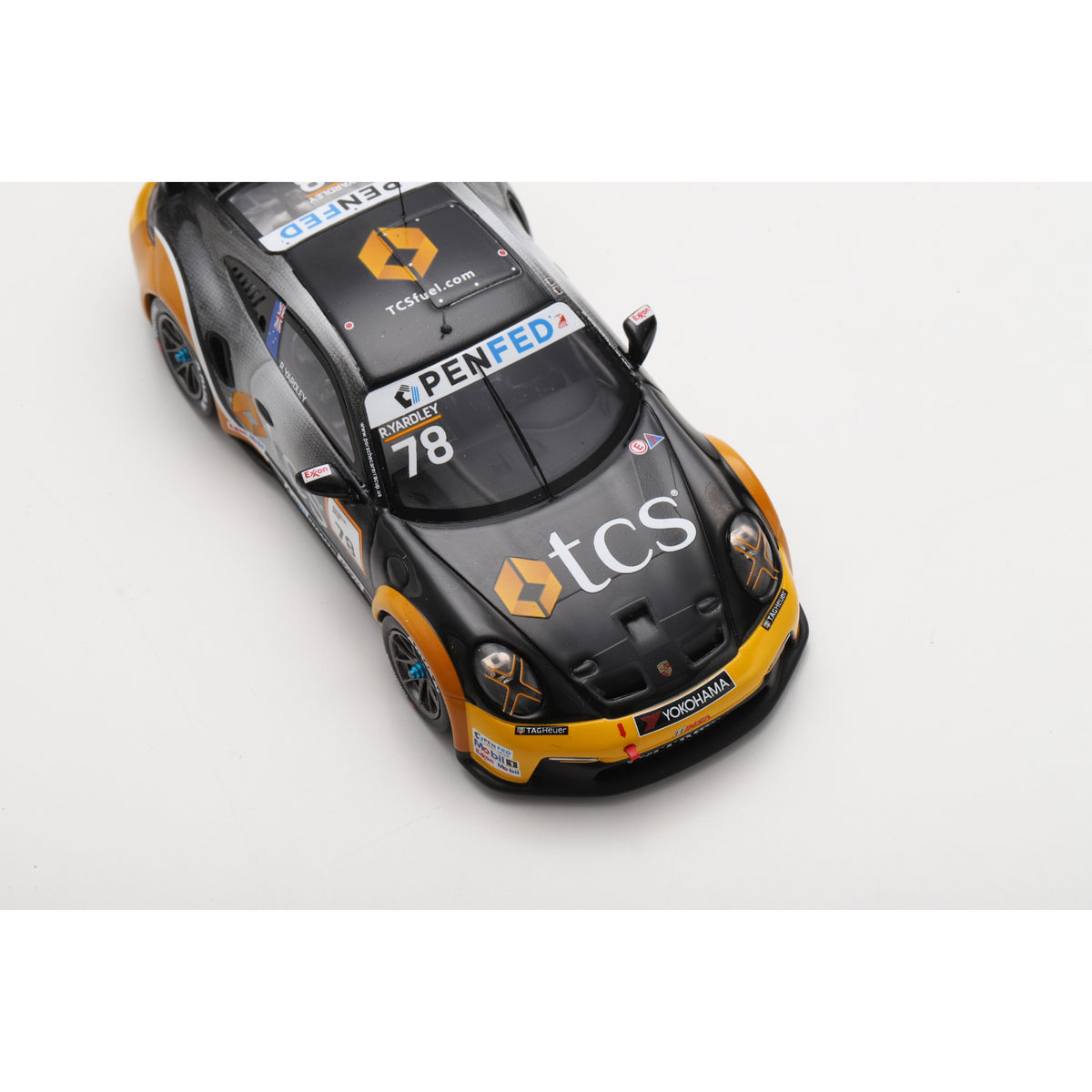 Spark US460 1:43 - Porsche 911 GT3 Cup No.78 Porsche Deluxe Carrera Cup North America Champion 2025 Ryan Yardley