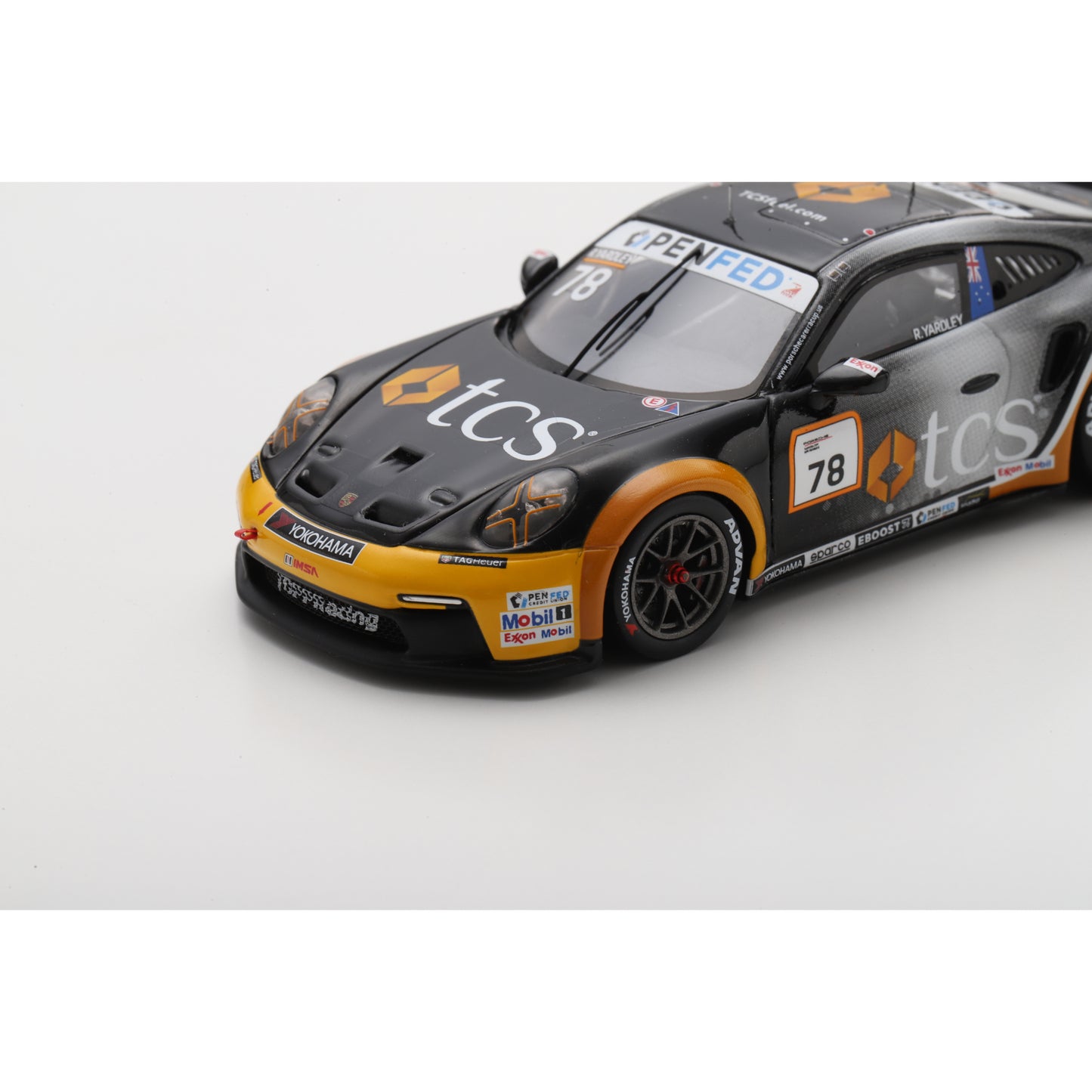 Spark US460 1:43 - Porsche 911 GT3 Cup No.78 Porsche Deluxe Carrera Cup North America Champion 2025 Ryan Yardley