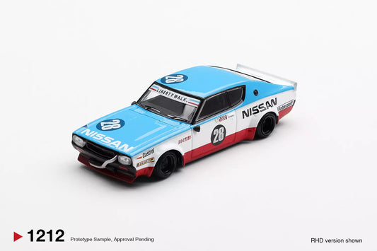 PRECOMMANDE - Mini GT MGT01212-R 1:64 - NISSAN GT-R (KPGC110) Skyline  Kenmeri Liberty Walk Nissan Racing 75 Concept 2024