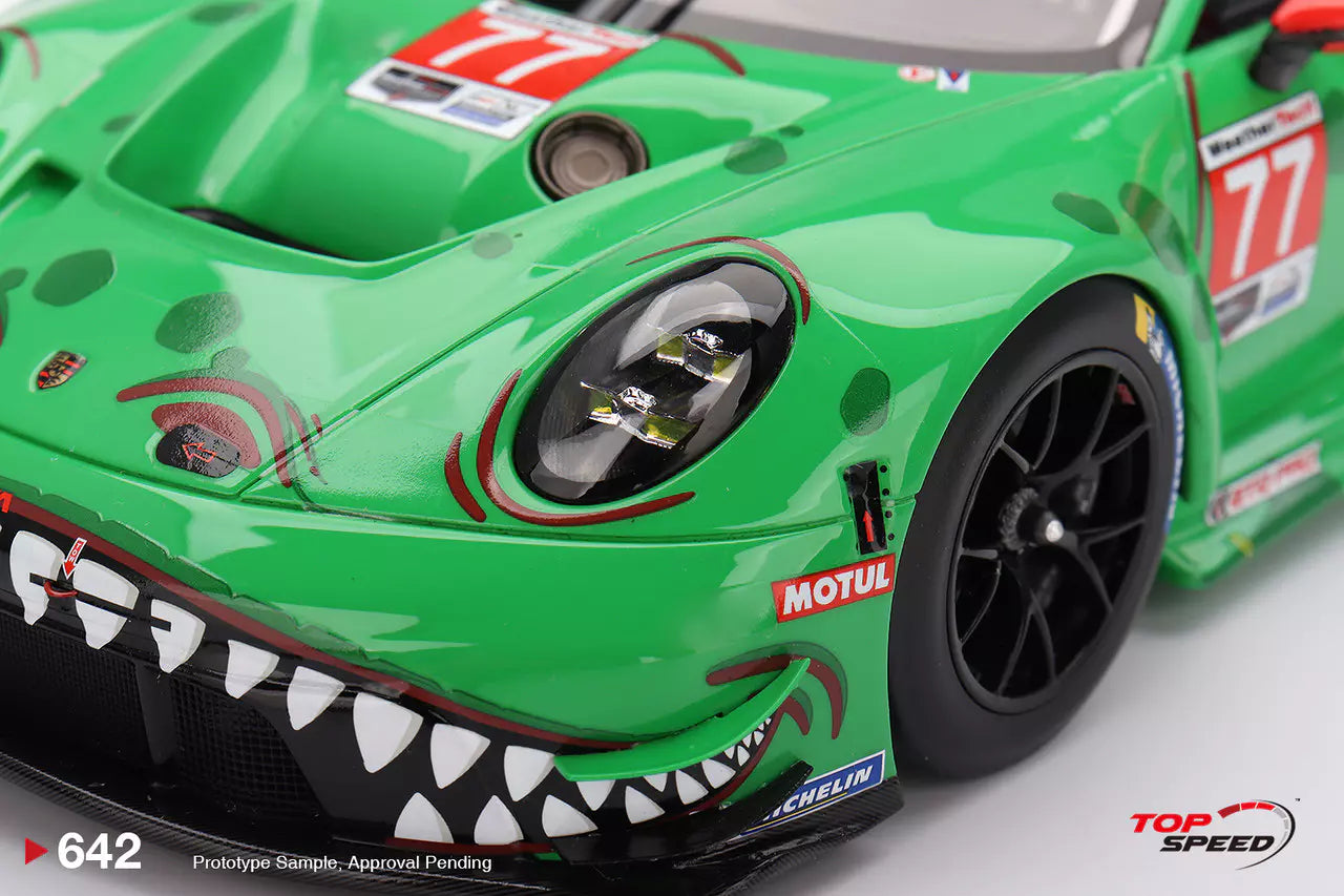 PRECOMMANDE - Top Speed TS0642 1:18 - PORSCHE 911 (992) GT3 R N°77 - AO Racing - Daytona 24H 2025  A. Picariello - K. Bachler - L. Heinrich