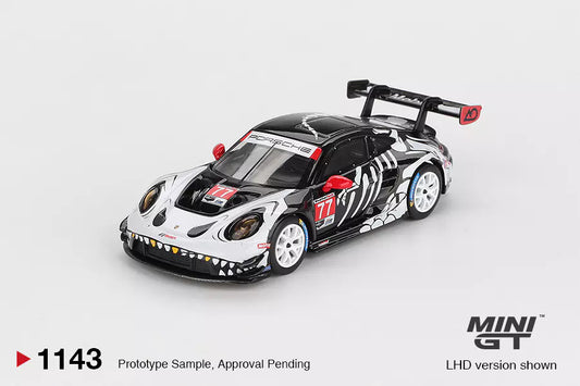 PRECOMMANDE - Mini GT MGT01143-L 1:64 - PORSCHE 911 (992) GT3 R N°77 GTD PRO AO Racing Petit Le Mans 2025 L. Heinrich - K. Bachler - M. Christensen