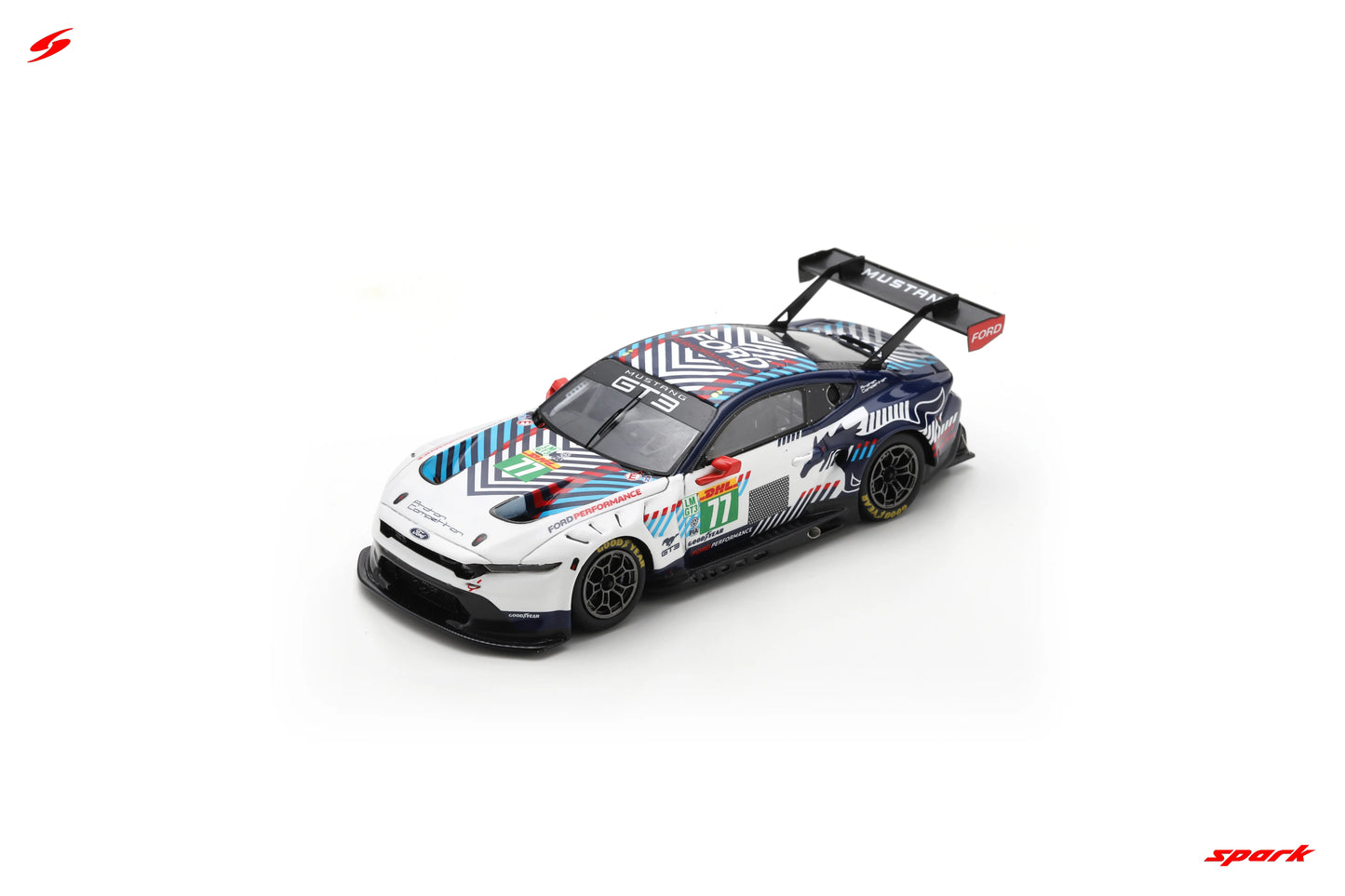 Spark S9299 1:43 - FORD Mustang LMGT3 N°77 - PROTON COMPETITION - Le Mans 24H 2025 B. Sousa - B. Tuck - B. Barker 