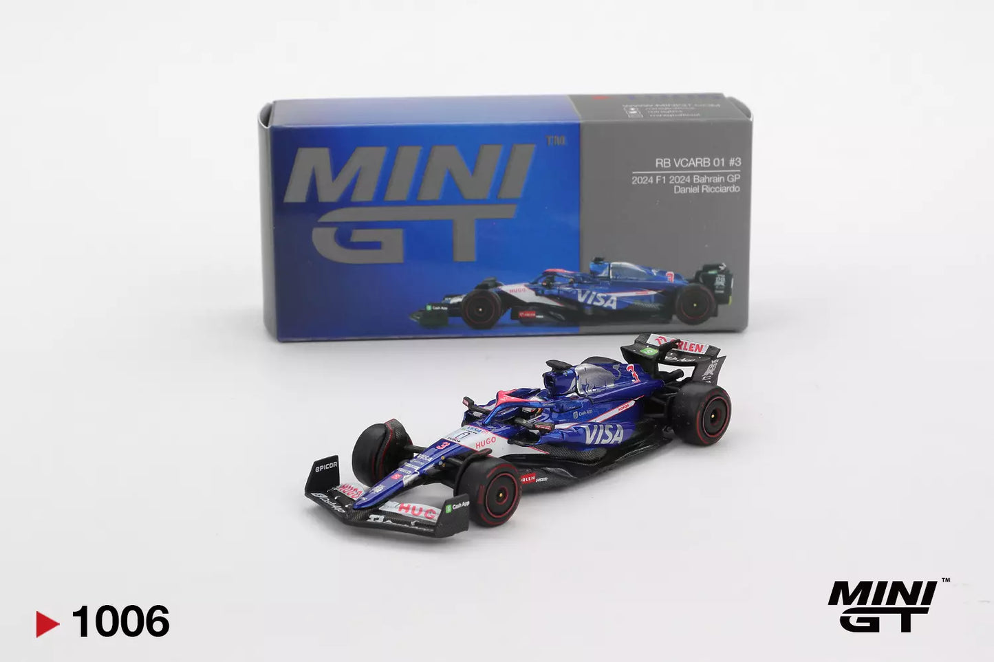 Mini GT MGT01006-L 1:64 - RB VCARB 01 #3 - 2024 F1 - 2024 Bahrain GP - Daniel Ricciardo
