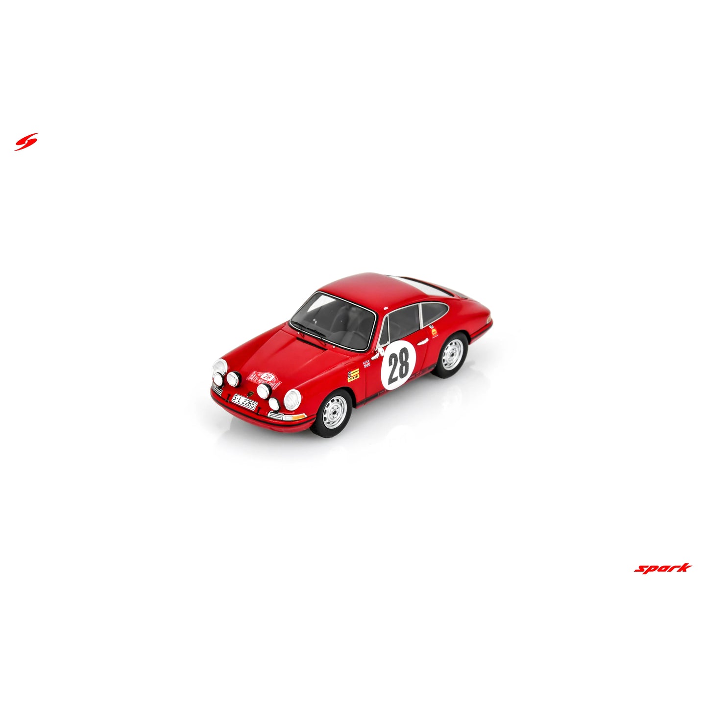 PRECOMMANDE - Spark S6613 1:43 - Porsche 911S No.28 Rally Monte Carlo 1969 V. Elford - D. Stone