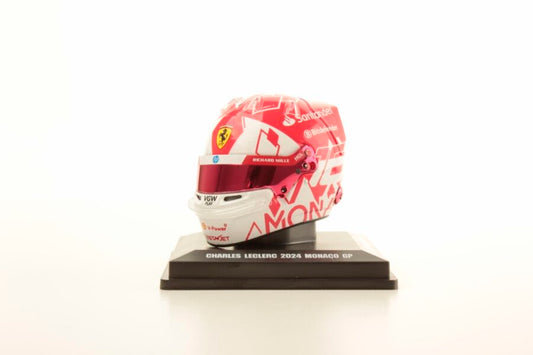 Looksmart LSHEL001 Casque 1:5 - Charles Leclerc - Scuderia Ferrari HP - Winner Monaco GP 2024