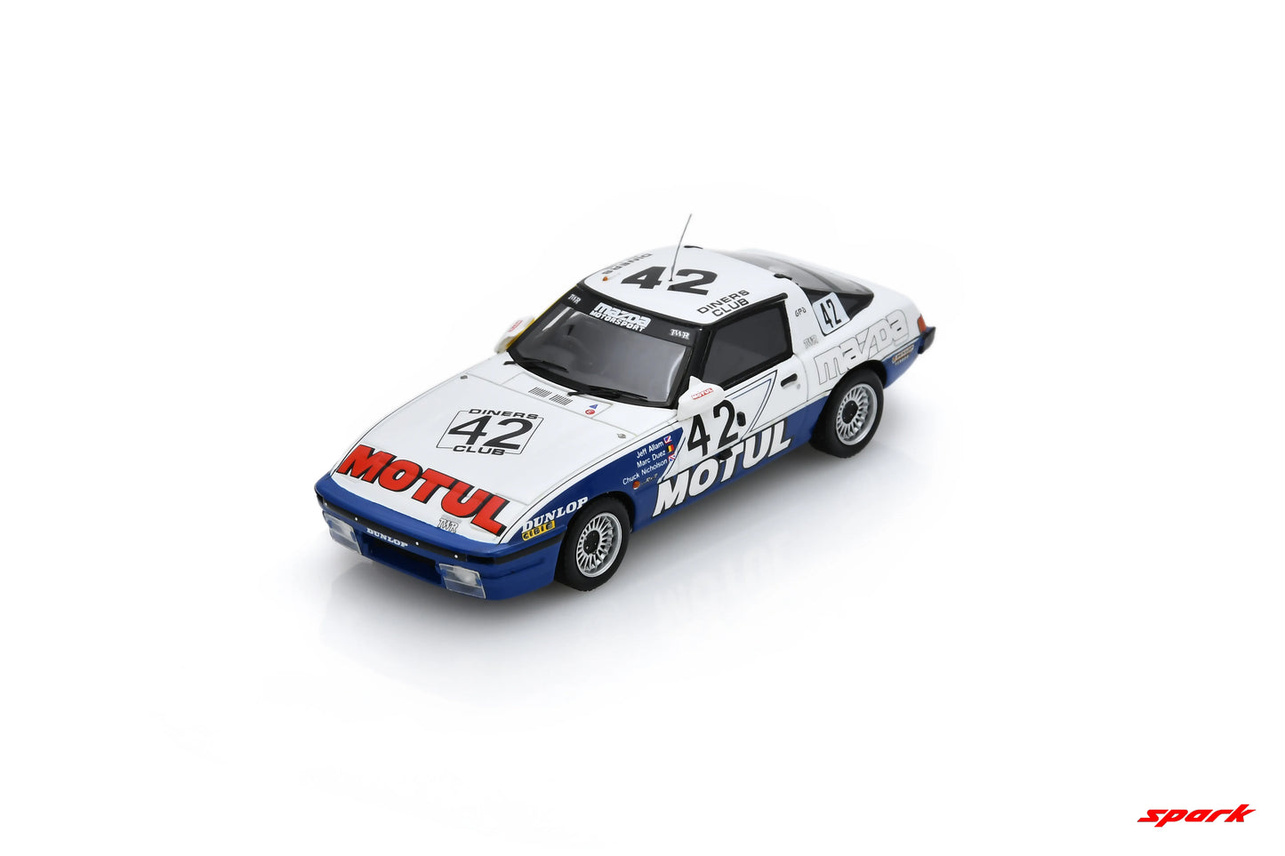 PRECOMMANDE - Spark SB697 1:43 - Mazda RX-7 TWR No.42 5th Spa 24H 1981 M. Duez - J. Allam - C. Nicholson Limited (300ex.)