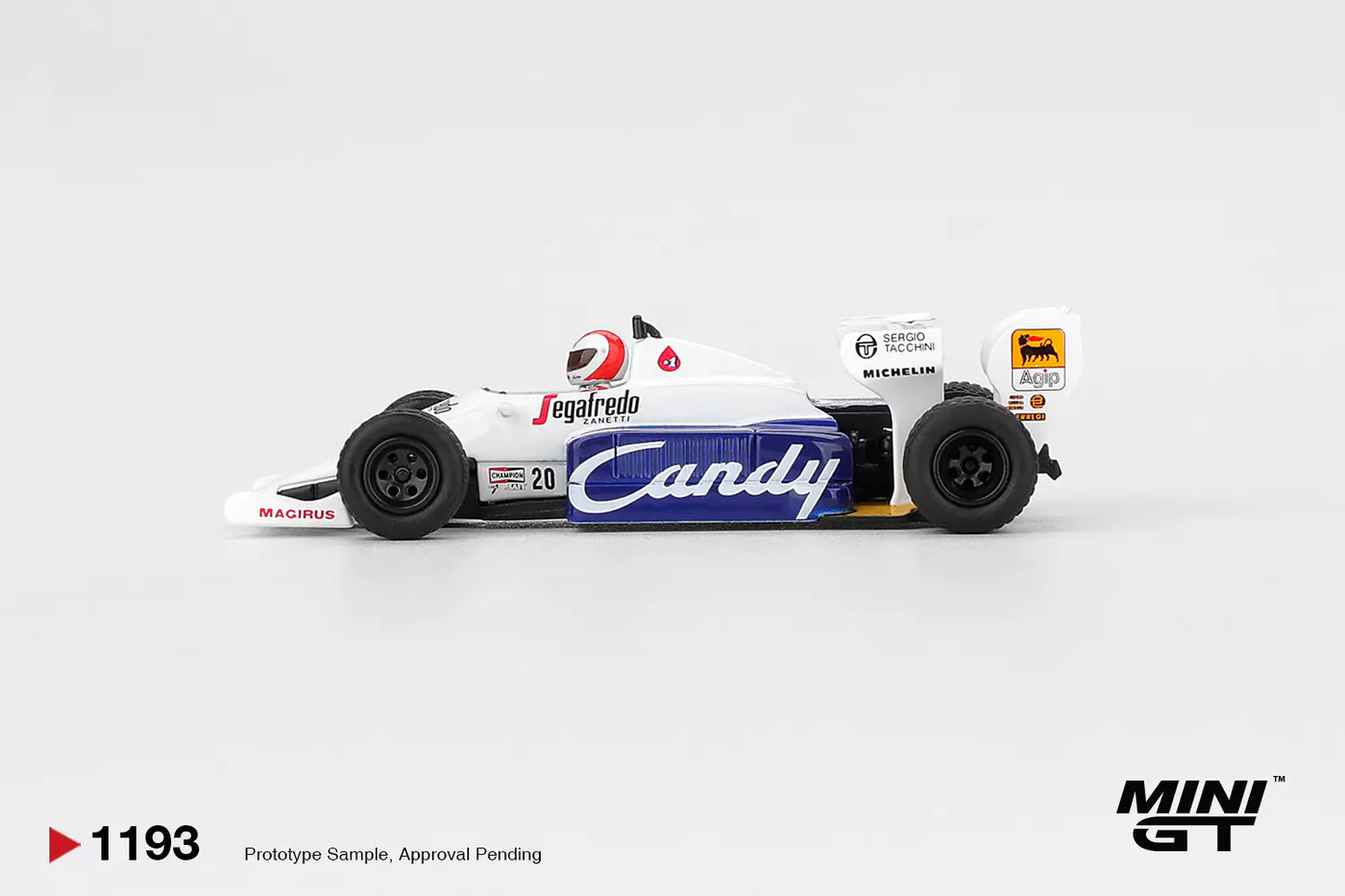 PRECOMMANDE - Mini GT MGT01193-L 1:64 - TOLEMAN TG184 – Monaco GP 1984 J. Cecotto