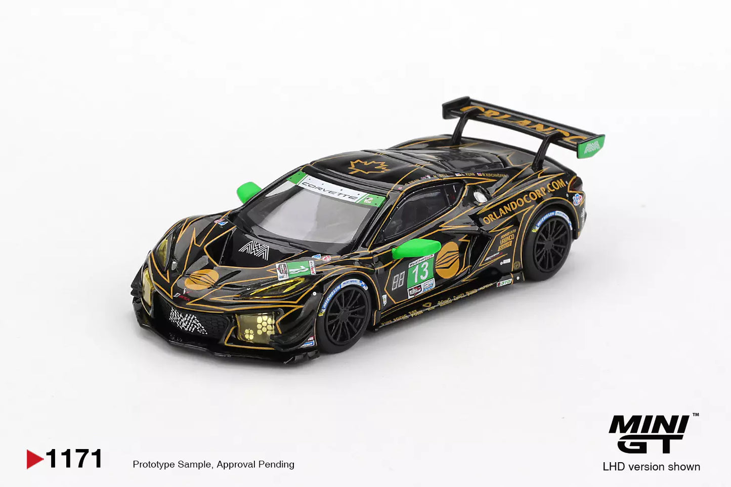 PRE-ORDER - Mini GT MGT01171-L 1:64 - CHEVROLET Corvette Z06 GT3.RN°13 AWA Daytona 24H 2025 O. Fidani - M. Bell - L. Kern