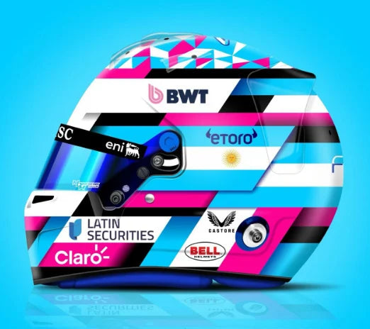 PRECOMMANDE - BELL Mini Helmet Casque 1:2 - Franco Colapinto – Alpine F1 2026 Season Helmet
