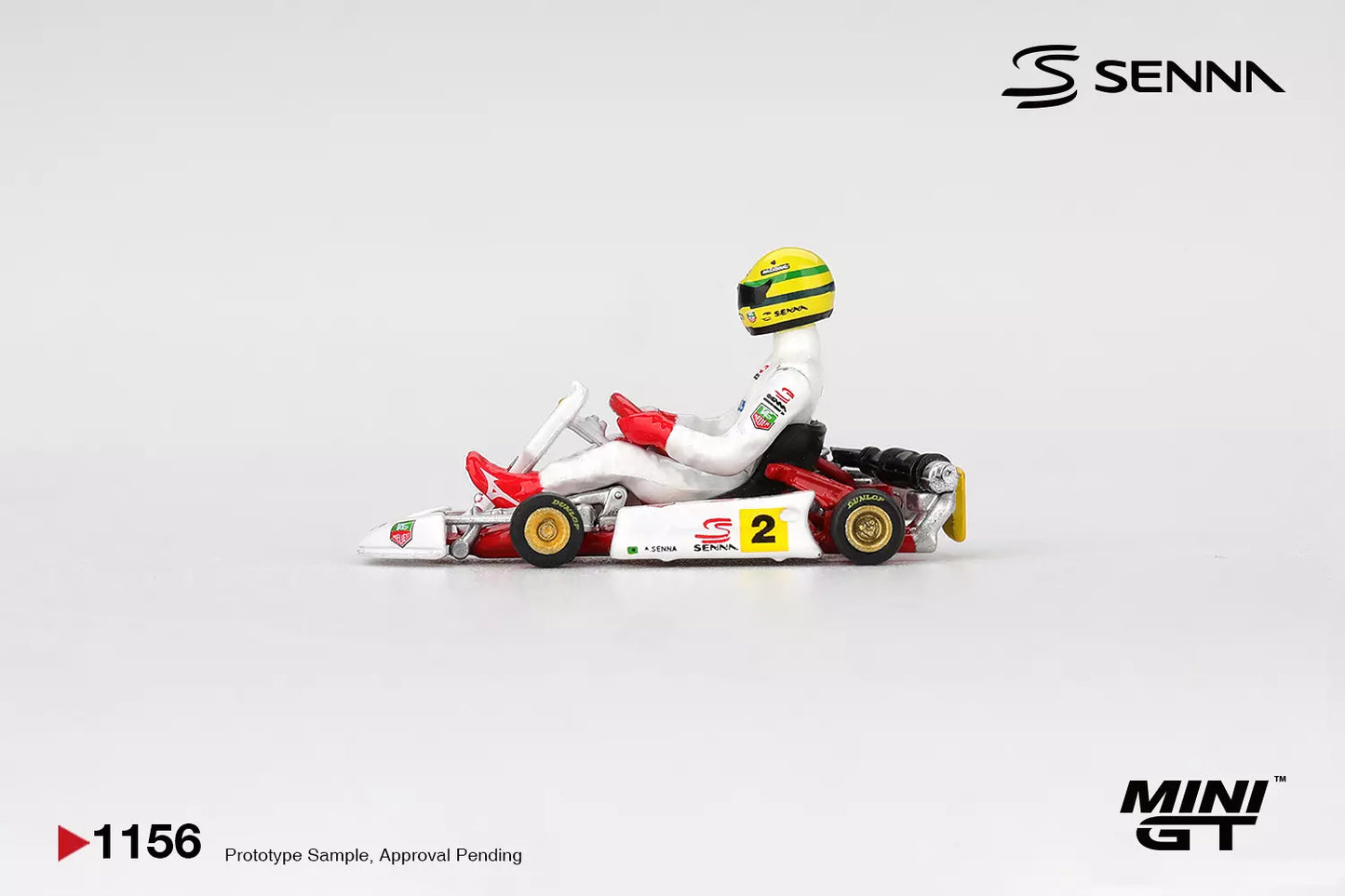PRE-ORDER - Mini GT MGT01156-L 1:64 - KART Formula KN°2 Karting Masters Paris-Bercy 1993 Ayrton Senna