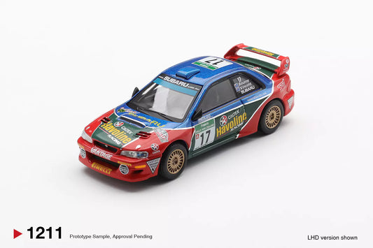 PRECOMMANDE - Mini GT MGT01211-L 1:64 - SUBARU Impreza WRC98 N°17 Rallye Nouvelle Zelande 2000 P. Bourne - C. Vincent
